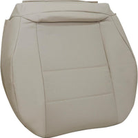 NLQR Front Driver Bottom Replacement Seat Cover Ivory Microfiber Leather Compatible with Mercedes Benz C250 C300 C350 20