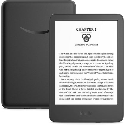 Amazon - Kindle ligero y compacto con mayor duración de la batería, luz frontal regulable y 16 GB de almacenamiento – Negro