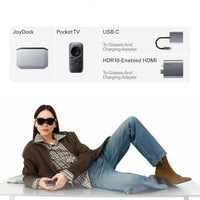 RayNeo Air 4 Pro - Lentes AR/XR (201" HDR10, 120Hz, 3D)