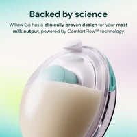 Willow Go Extractor de Leche Manos Libres con 15 Niveles y App