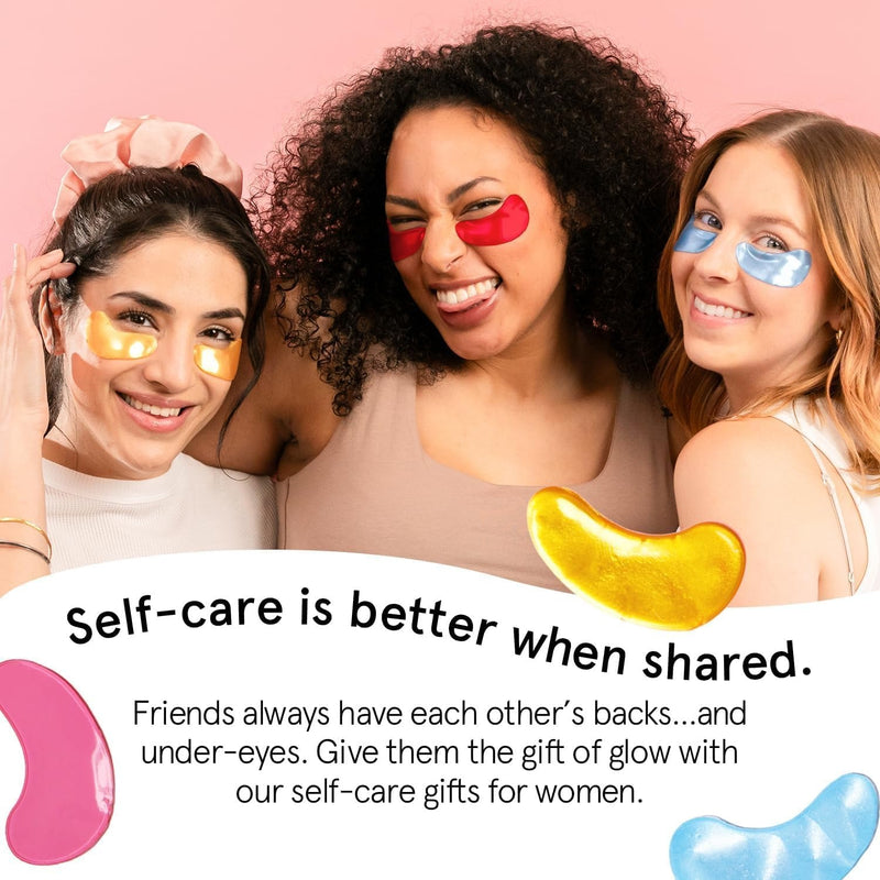 grace & stella Parches para debajo de los ojos (12 pares) Mascarillas para ojos hinchados y ojeras - Rellenos navideños para adolescentes, regalos de Navidad para mujeres, regalos de intercambio
