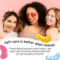 grace & stella Parches para debajo de los ojos (12 pares) Mascarillas para ojos hinchados y ojeras - Rellenos navideños para adolescentes, regalos de Navidad para mujeres, regalos de intercambio