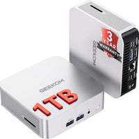 GEEKOM A8 Mini PC, Ryzen 7 8745HS, 32GB DDR5 Upgradeable RAM, 1TB SSD