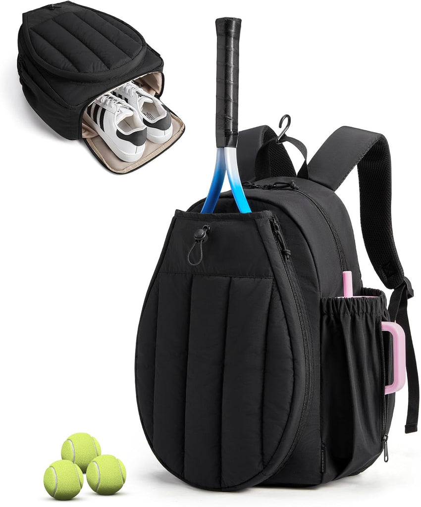 BAGSMART Tennis Gym Bag for Women, 3-in-1 Pickleball Backpack Sports Duffle