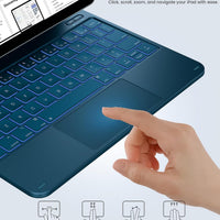 Funda con Teclado typecase Edge para iPad 11" (A16) / 10.ª Gen - Azul Pacífico