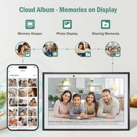 LQN WiFi Digital Calendar Smart Family Planner,Chore Charts, Achievement Rewards, AI Meal Planning, Smart Touchscreen Interactive Display for Schedules and Cloud Photo Desk Calendar Refills, 10.1'' Bl