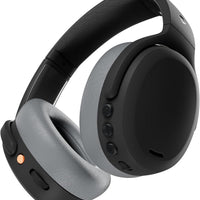 Skullcandy Crusher ANC 2 Wireless Over-Ear Bluetooth Headphones with Multi-Sensory Bass, Active Noise Cancelling, Up to 60 Hours Battery, Microphone for iPhone Android - Black/Asphalt