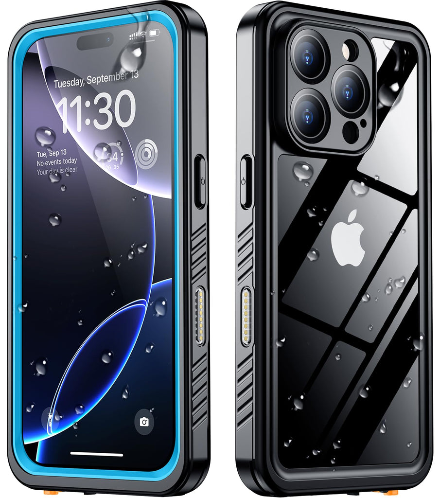 SPIDERCASE for iPhone 16 Pro Case Waterproof, [12FT Military Drop Proof] [IP68 Waterproof] [Full Body Protection] Heavy