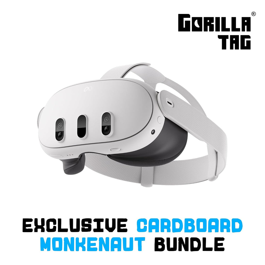 Meta Quest 3 512GB | VR Without Wires — Gorilla Tag Cardboard Monkenaut Bundle — Amazon Exclusive— Access to 100+ Games with a 3-Month Trial of Meta Horizon+ Included