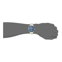 Reloj de cuarzo Citizen para hombre, diseño clásico con caja de acero inoxidable y esfera azul elegante