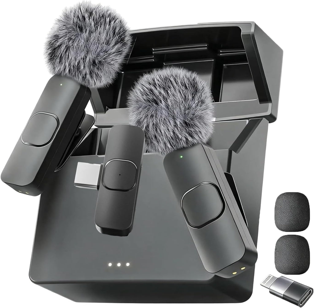 Mini Mic Pro (Latest Model – #1 Microphone for iPhone & Android, Wireless Mini Microphone, Clear Voice, Noise Cancelling