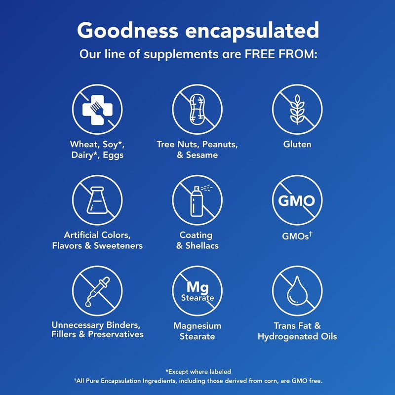 Pure Encapsulations Encapsulaciones puras - Magnesio (glicinado), ✅ Suplementos para la salud del corazón: esta cápsula de glicinato de magnesio activa las en ✅ Apoyo energético y óseo: el magnesio ap
