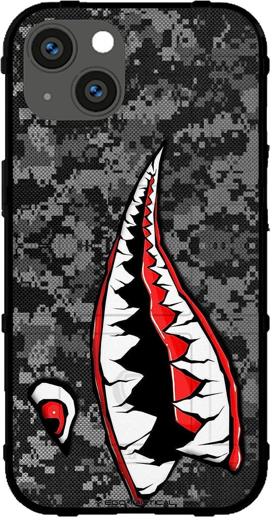 EGO TACTICAL Limited Edition Rugged Shield case Compatible with iPhone 16 [6.1" Screen] Printed in The USA Psycho Teeth