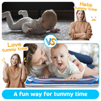 Yeeeasy Manta de Agua Inflable Tummy Time para Bebés 3 a 24 Meses