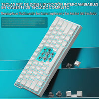 CORBOBO Aula WIN60 HE - 60% Mechanical Gaming Keyboard Wired, Hall Effect Magnetic Switch Hot Swappable, Adjustable Actuation RT Mode, 8000 Hz Polling Rate, RGB Keyboard 60 Percent Compact Design for