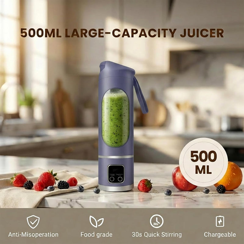 Lilogi Portable Blender, 500ML Blenders for Smoothies with LED Display