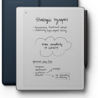 reMarkable Paper Pure with Marker Plus and Ocean Blue Sleeve Folio