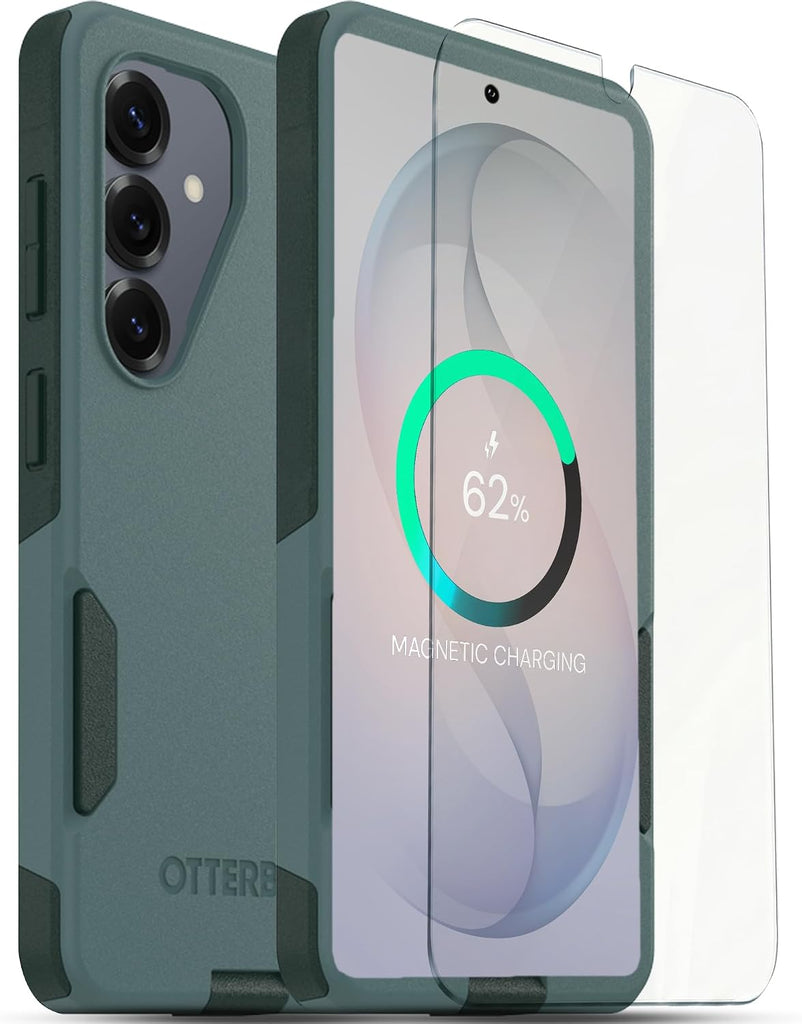 OtterBox Galaxy S26 Bundle: Commuter Case & Screen Protector - Green