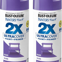 Rust-Oleum Painter's Touch 2X Ultra Cover Spray Paint, Gloss Grape