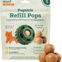 WOOF Pupsicle Peanut Butter & Beef Refill Pops Dog Treats, Small, 10 Count