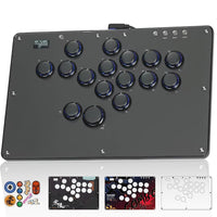 Haute42 U16 Leverless Arcade Stick, Hot-Swap 16-Key Fighting Controller
