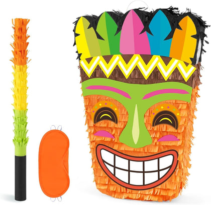 Wernnsai Tropical Hawaii Piata with Blindfold and Bat for Girls & Boys