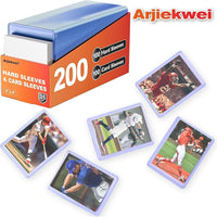 Arjiekwei - Paquete de 1000 fundas para tarjetas de plástico duro