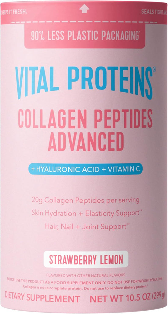 Vital Proteins Collagen Peptides Advanced, Strawberry Lemon, 10.5oz