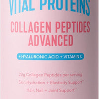 Vital Proteins Péptidos de colágeno avanzados, péptidos hidrolizados con ácido hialurónico y vitamina C - Polvo de sabor a limón y fresa, 10.5 onzas