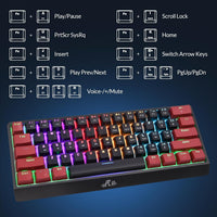 Rii RK806 60% Mechanical Gaming Keyboard 61 Keys
