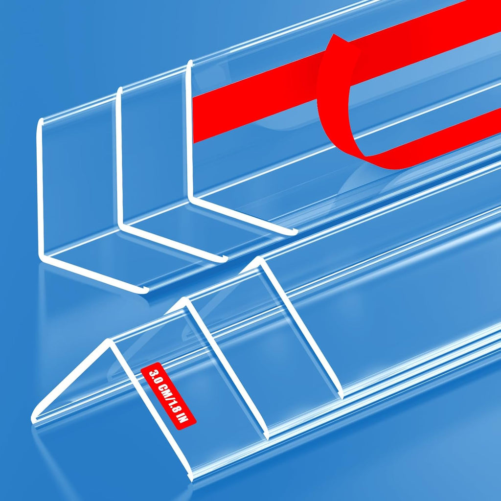 MONOID Wall Corner Protectors Clear 57.8" - Baby Safety Edge Guards (6 Pack)