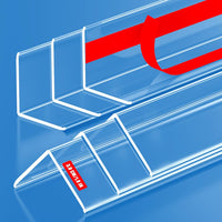 MONOID Wall Corner Protectors Clear 57.8" - Baby Safety Edge Guards (6 Pack)