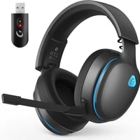 AOC 2.4GHz Wireless Gaming Headset for PS5, PS4, Switch, 45Hr, Space Gray