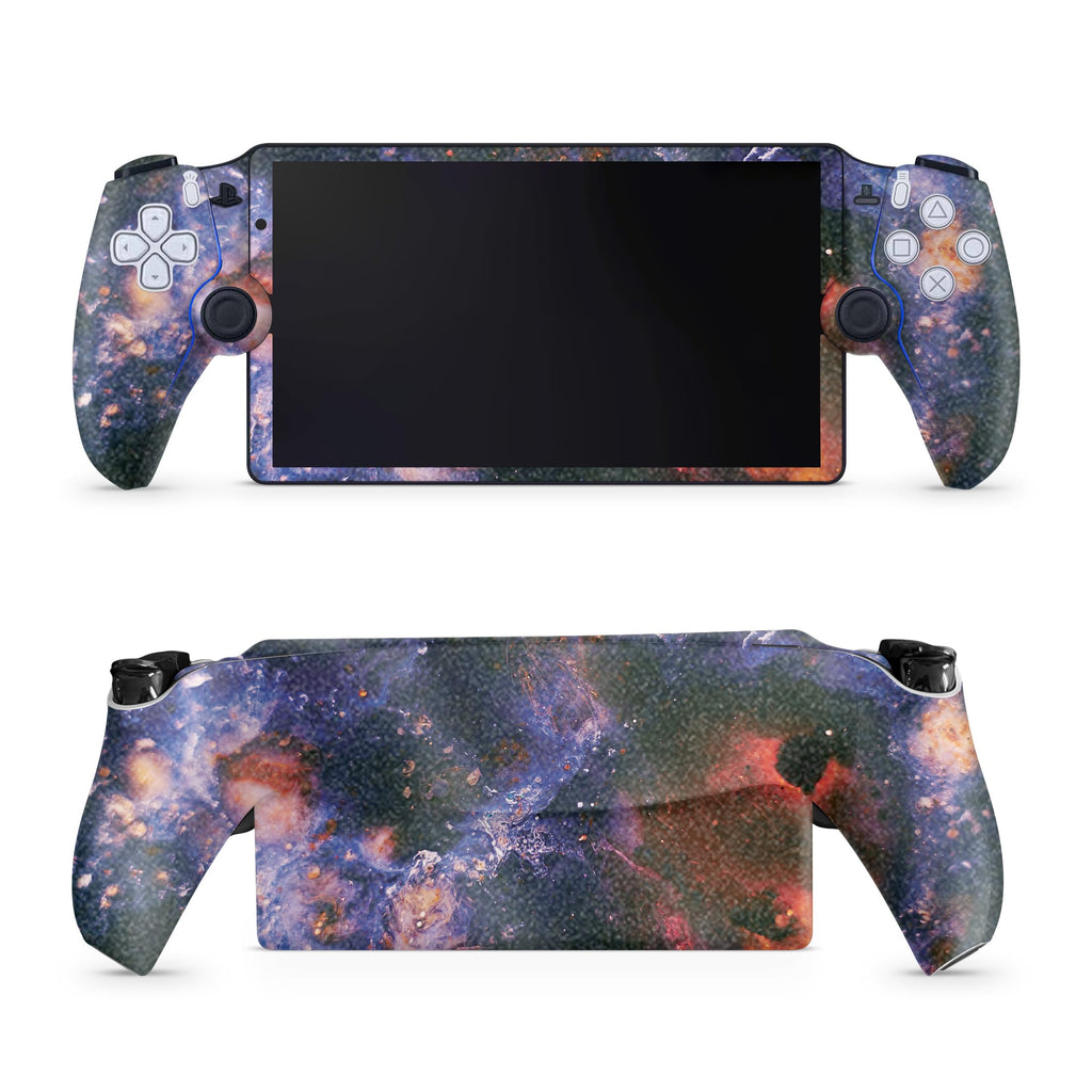 Glossy Glitter Gaming Skin Compatible with PS5 Portal Remote Player - Andromeda - Premium 3M Vinyl Protective Wrap Decal