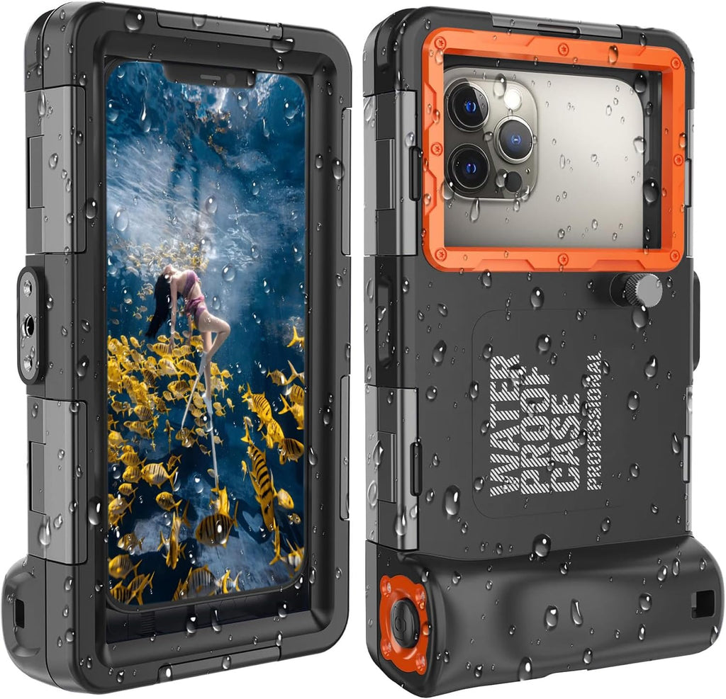 GYEFECVD 𝟐𝟎𝟐5 Underwater Snorkeling Diving Phone Case for Phone 16/15/14/13/12/11 Pro Max/XR/XS/X Galaxy S8/S9/S10.[50ft