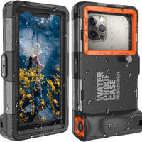 GYEFECVD 𝟐𝟎𝟐5 Underwater Snorkeling Diving Phone Case for Phone 16/15/14/13/12/11 Pro Max/XR/XS/X Galaxy S8/S9/S10.[50ft