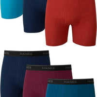 Hanes Mens Underwear Briefs, Cool Dri Moisture-wicking Cotton No-ride-up For Men, Multi-packs Available Boxer, 6 Pack -