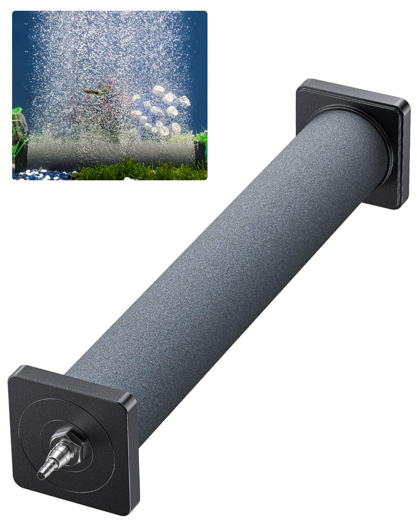 Pawfly Aquarium Air Stone 12 Inch Fish Tank Air Stone Bubbler Cylindrical Bubble Release Tool Oxygen Diffuser for Large