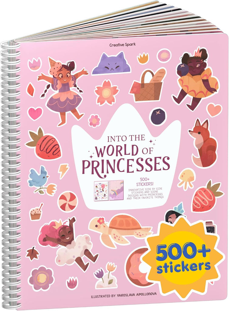 Cupkin World of Princesses Coloring & Sticker Activity Book | 500+ Stickers