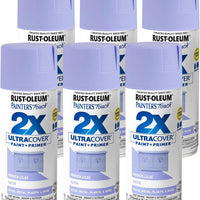 Rust-Oleum 334068-6PK Painter's Touch 2X Ultra Cover Spray Paint, 12 oz, Satin French Lilac, 6 Pack