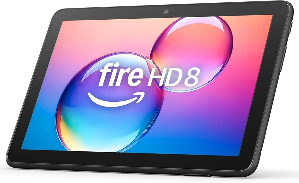 Fire Tablets Amazon Fire HD 8 tablet (newest model), 8” HD Display, 4GB memory, 64GB, responsive and vibrant, designed for portable entertainment, Black