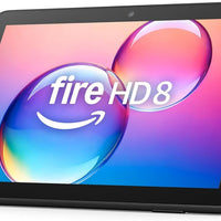 Fire Tablets Amazon Fire HD 8 tablet (newest model), 8” HD Display, 4GB memory, 64GB, responsive and vibrant, designed for portable entertainment, Black