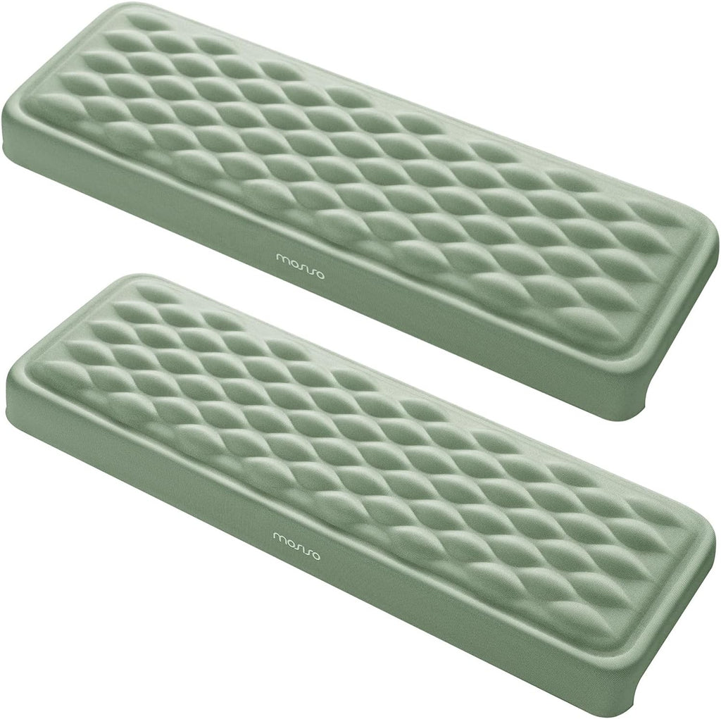MOSISO Arm Rest for Desk, L-Shaped Desk Elbow Pad for Desk, Antique Green
