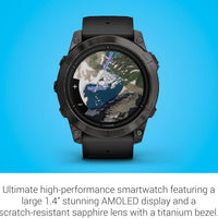 Garmin epix Pro (Gen 2) Sapphire Edition, 51mm, High Performance Smartwatch, Advanced Training Technology, Built-in Flashlight, Black