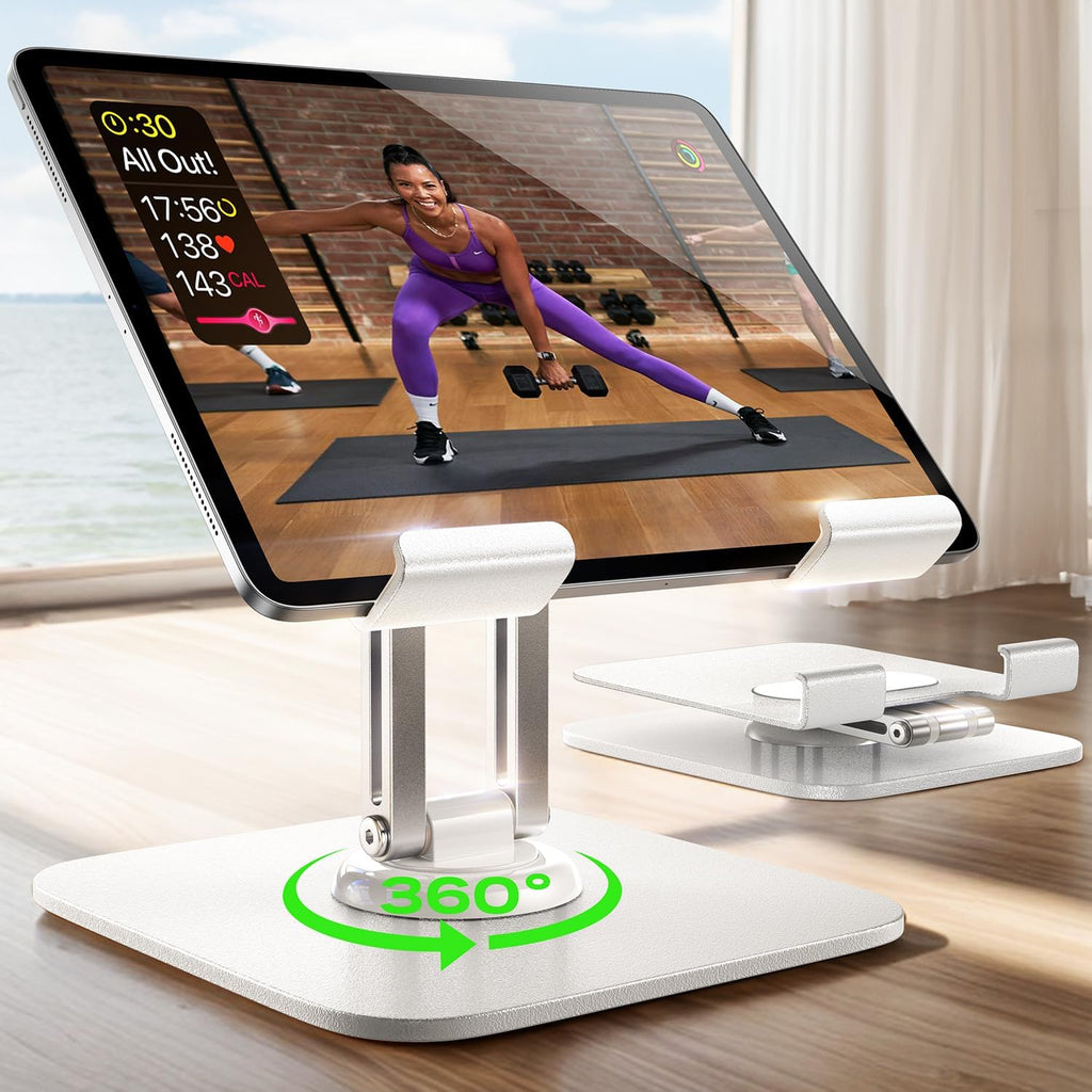 Soporte Ajustable LISEN para iPad y Tablet - Blanco