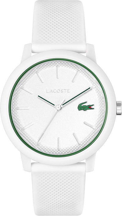 Reloj Lacoste 12.12 Cronógrafo - Correa de Silicona (Blanco)