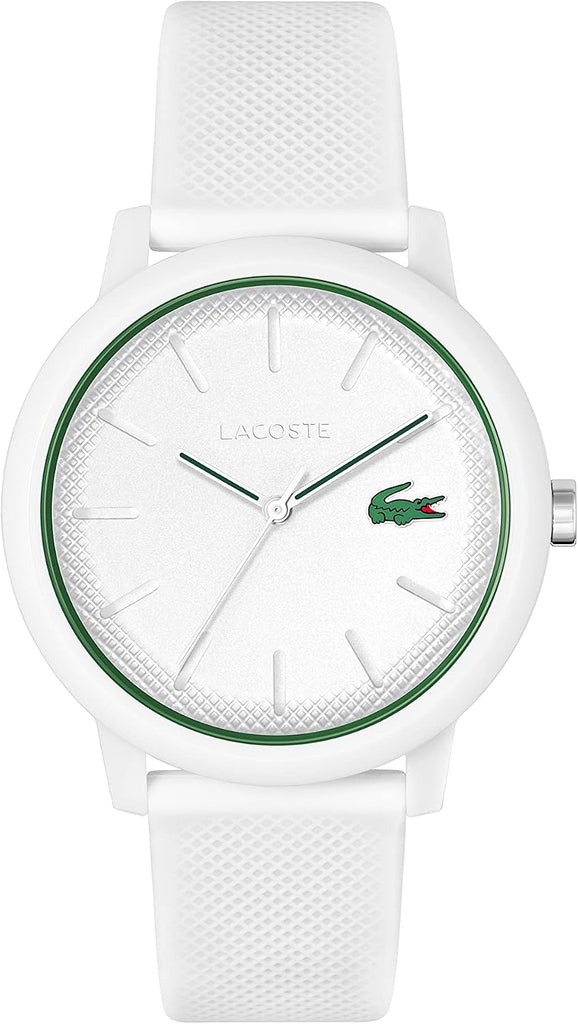 Reloj Lacoste 12.12 Cronógrafo - Correa de Silicona (Blanco)