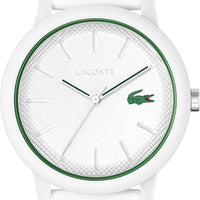 Reloj Lacoste 12.12 Cronógrafo - Correa de Silicona (Blanco)