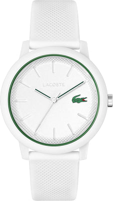 Reloj Lacoste 12.12 Cronógrafo - Correa de Silicona (Blanco)