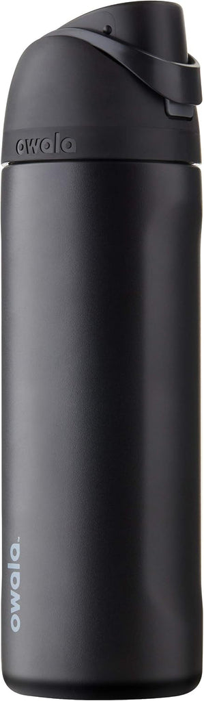 Owala FreeSip Stainless Steel Water Bottle 24 oz Very, Very Dark